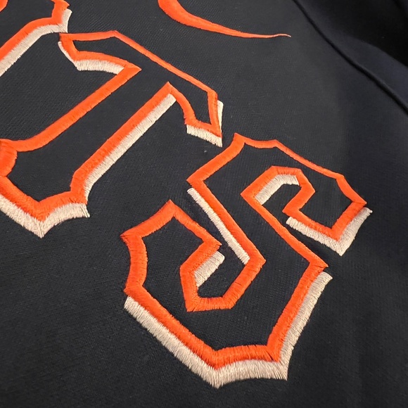 S Nike San Francisco Giants Black Embroidered Zip Adult Small Sweatshirt MLB - Picture 10 of 11